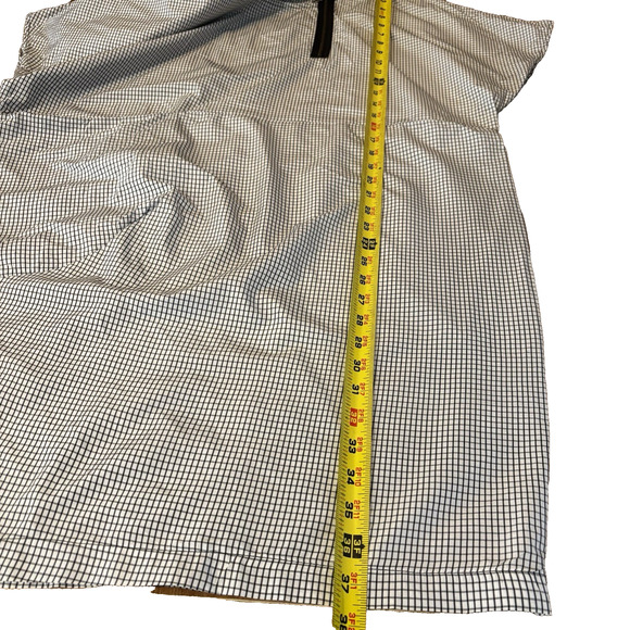 Chalet et Ceci Tunic Top Lrg Black White Grid Print Lagenlook Oversize Boxy - Picture 8 of 10